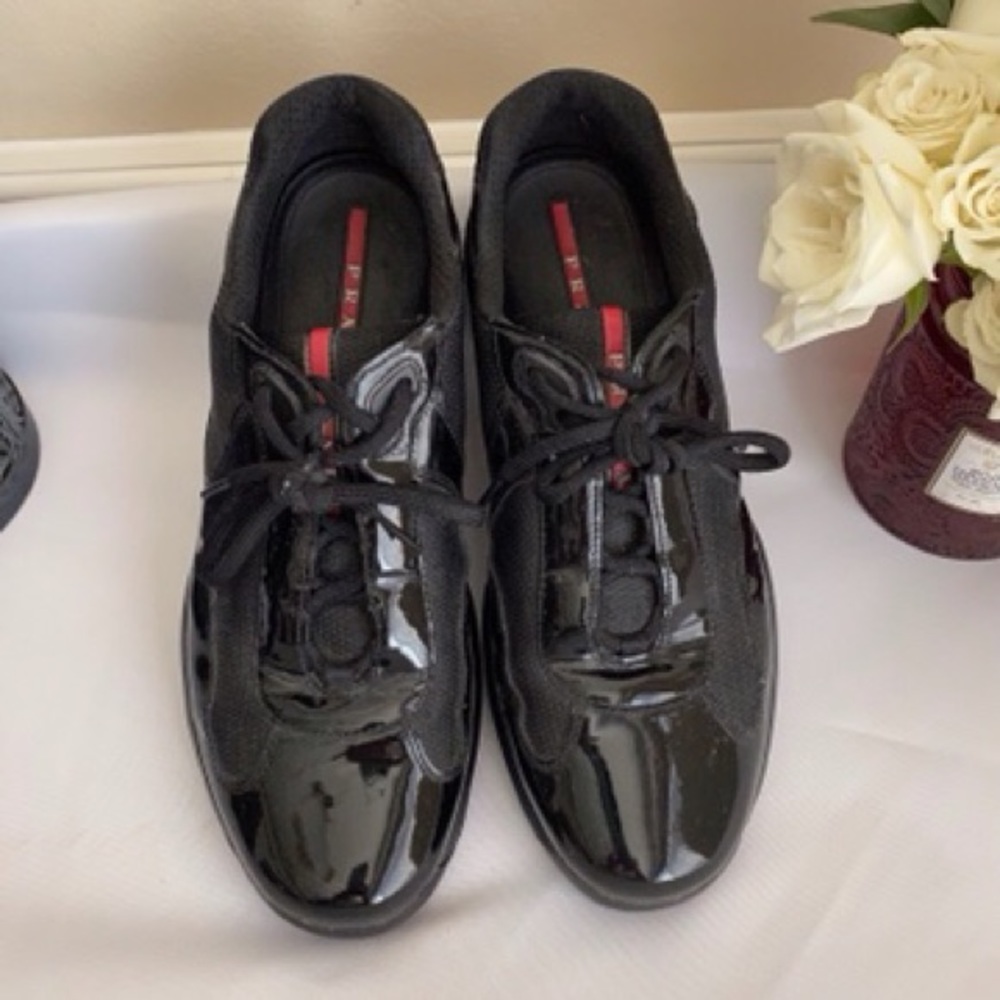 Prada Americas Cup Sneaker Black Size 12